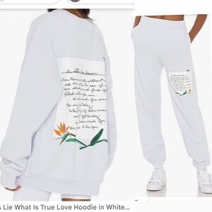 Boys Lie - what is true love sweatshirt and sweatpants set